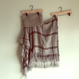 Apt. 9 Blue/Grey Poncho